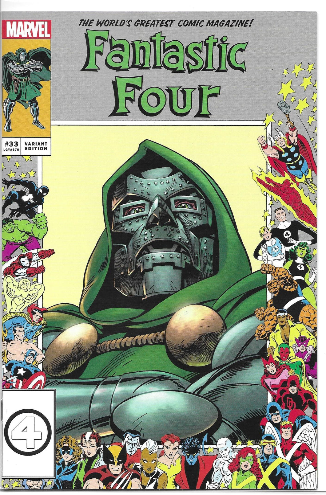 Fantastic Four #33 Scot Eaton Marvel Frame Exclusive Variant Cover