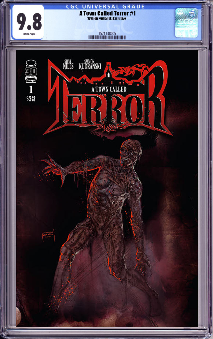 A Town Called Terror #1 Royal Collectibles Szymon Kudranski Exclusive Variant Cover Ltd to 300 CGC 9.8